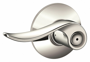 DOOR LEVER LOCKSET BRIGHT NICKEL PRIVACY by Schlage Lock DOOR LEVER LOCKSET BRIGHT NICKEL PRIVACY by Schlage Lock