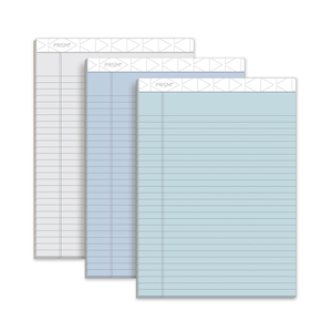 PRISM + COLORED WRITING PADS, WIDE/LEGAL RULE, 50 ASSORTED PASTEL-COLOR 8.5 X 11.75 SHEETS, 6/PACK by Tops