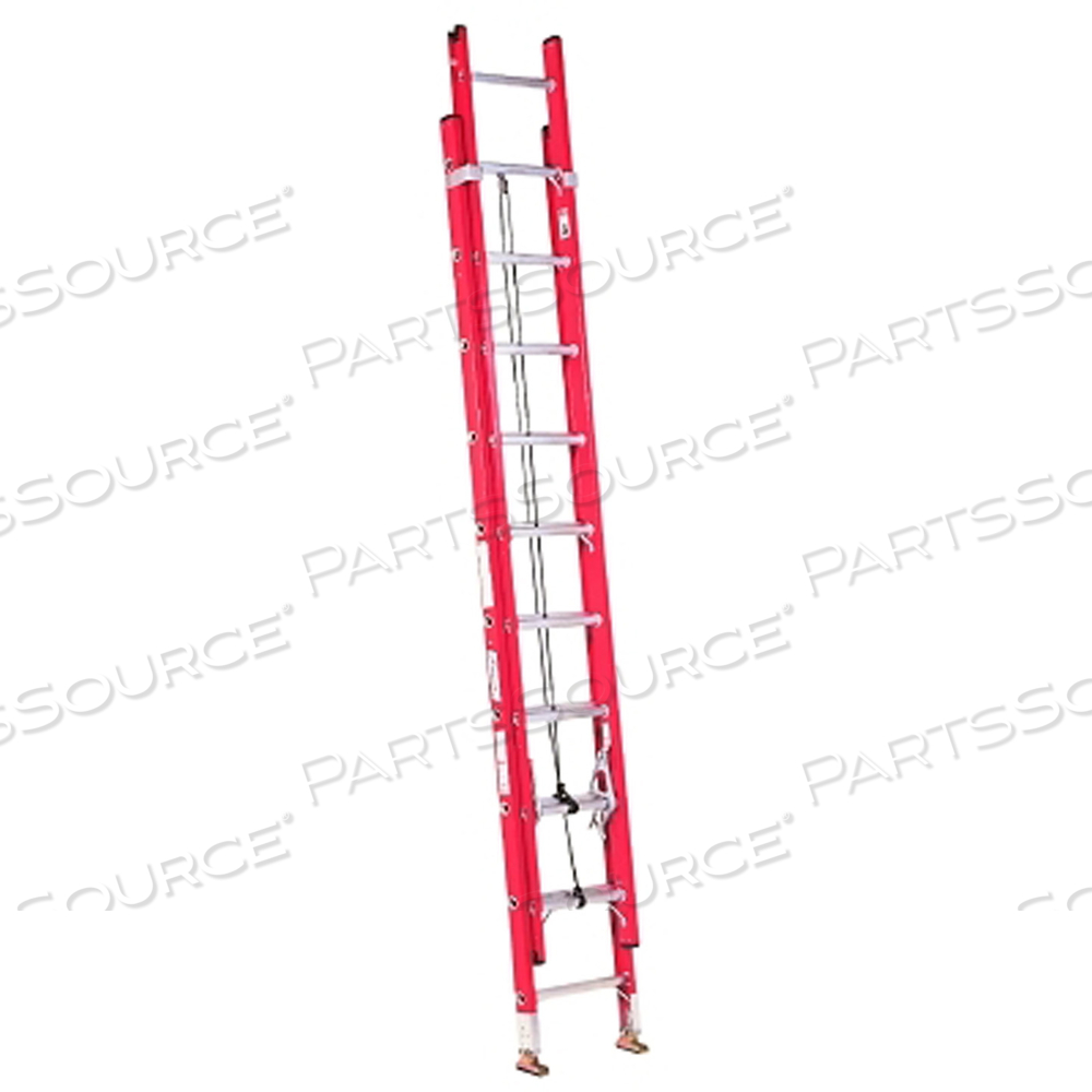 FE3200 SERIES FIBERGLASS CHANNEL EXTENSION LADDER, 16 FT, CLASS IA, 300 LB by Louisville