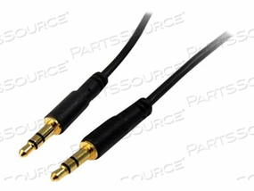 15 FT SLIM 3.5MM STEREO AUDIO CABLE - M/M - AUDIO CABLE - 28 AWG - MINI-PHONE STEREO 3.5 MM (M) TO MINI-PHONE STEREO 3.5 MM (M) - 15 FT - BLACK by StarTech.com Ltd. 15 FT SLIM 3.5MM STEREO AUDIO CABLE - M/M - AUDIO CABLE - 28 AWG - MINI-PHONE STEREO 3.5 MM (M) TO MINI-PHONE STEREO 3.5 MM (M) - 15 FT - BLACK by StarTech.com Ltd.