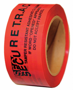 TAMPER EVIDENT TAPE RED 2 IN X 180 FT by NovaVision