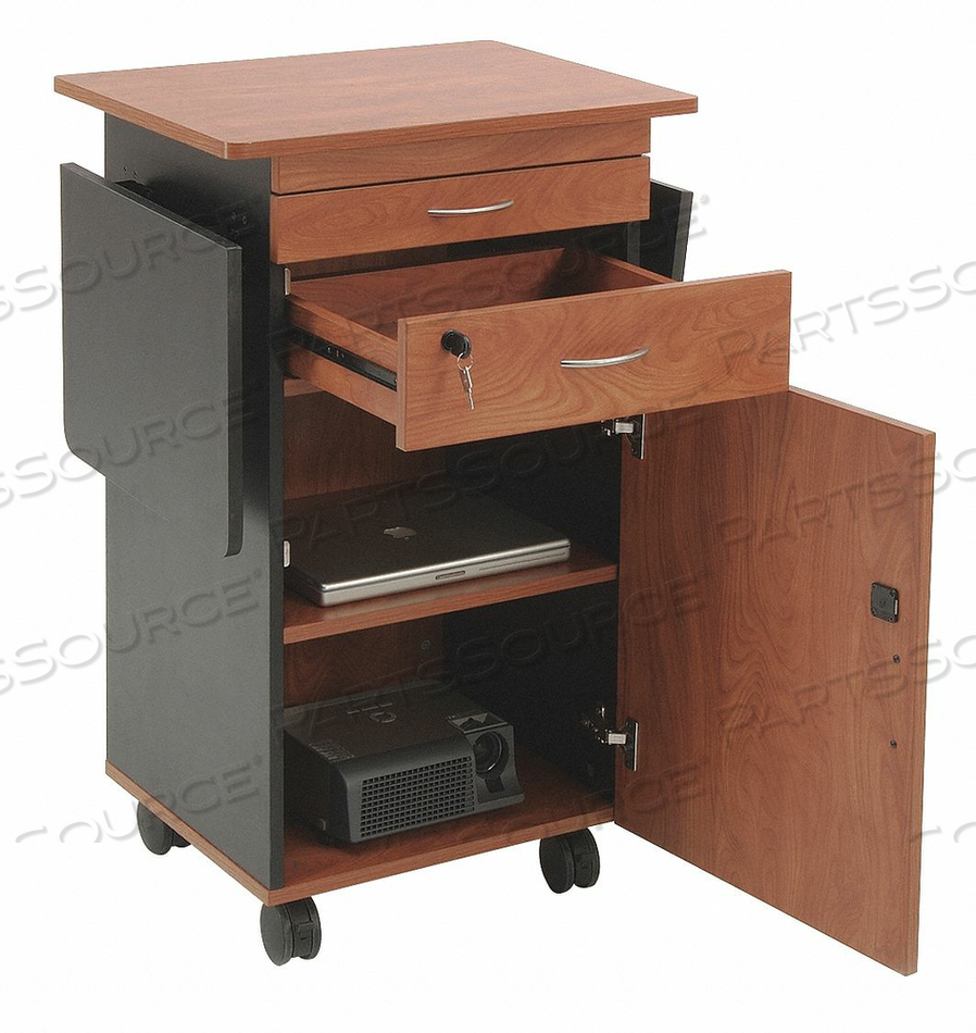 MULTIMEDIA CART 38 H 35 LB LD CAP. TEAK by Oklahoma Sound MULTIMEDIA CART 38 H 35 LB LD CAP. TEAK by Oklahoma Sound