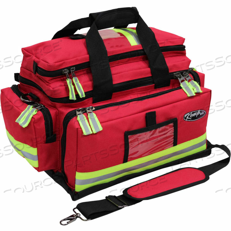 LARGE PROFESSIONAL TRAUMA BAG, RED by Kemp USA