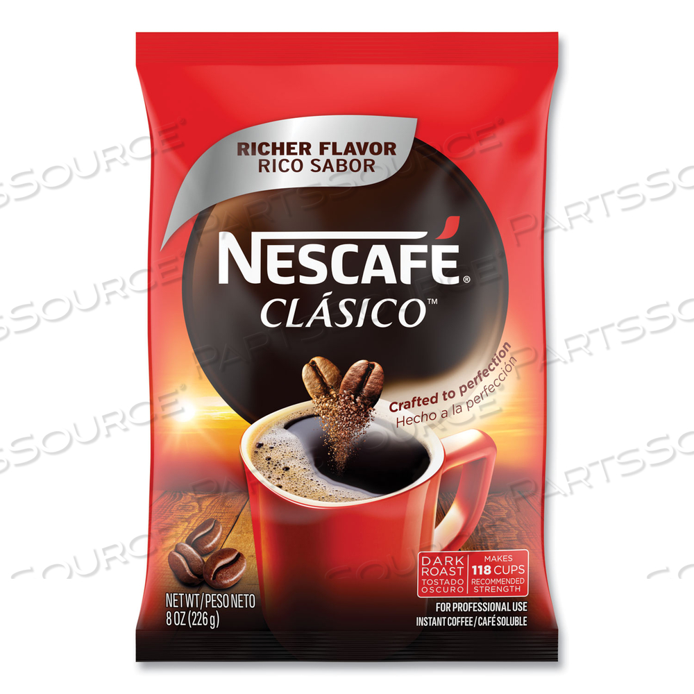 CLASICO DARK ROAST INSTANT COFFEE, 8 OZ by Nescafe