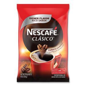 CLASICO DARK ROAST INSTANT COFFEE, 8 OZ, 12/CARTON by Nescafe