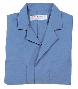 COLLARED LAB COAT XL BLUE 43-3/4 IN L by VF Imagewear, Inc.