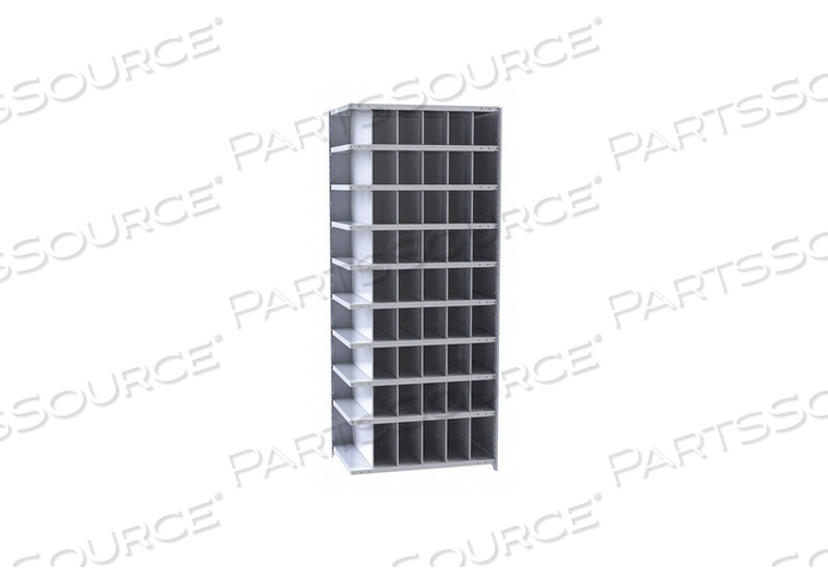 ADDER METAL BIN SHELVING 12IND 54 BINS by Hallowell ADDER METAL BIN SHELVING 12IND 54 BINS by Hallowell