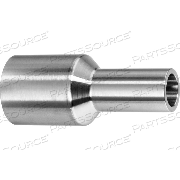 304 STAINLESS STEEL STRAIGHT ADAPTER, TUBE-TO-PIPE FOR BUTT WELD FITTINGS - FOR 1-1/2" TUBE OD 