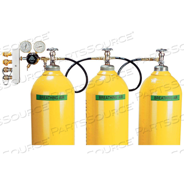 3-CYLINDER BREATHING AIR CASCADE ASSEMBLY, 4500 PSI, HANSEN, CBA3-347NB by Air Systems International