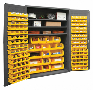 BIN CAB LOUVERED/SHELVING 72 H 48 W 24 D by Durham Manufacturing Company