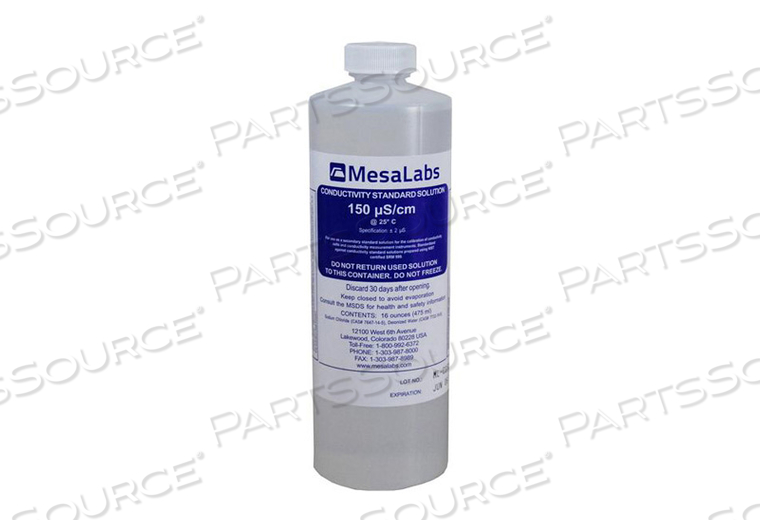 CONDUCTIVITY / TDS CALIBRATOR SOLUTION: 150.0 US/CMÁ1ÁPINT, Á16ÁOZÁ(71PPM) by Mesa Laboratories, Inc.