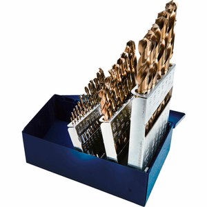COBALT DRILL BIT 29 PIECE SET - 135 - 1/16" TO 1/2" BY 64THS by Century Drill And Tool