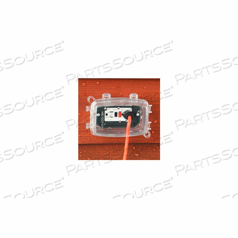 WEATHERPROOF RECEPTACLE COVER, 5.50 IN. H X 3.06 IN. W X 3.63 IN. D, POLYCARBONATE, CLEAR by Intermatic