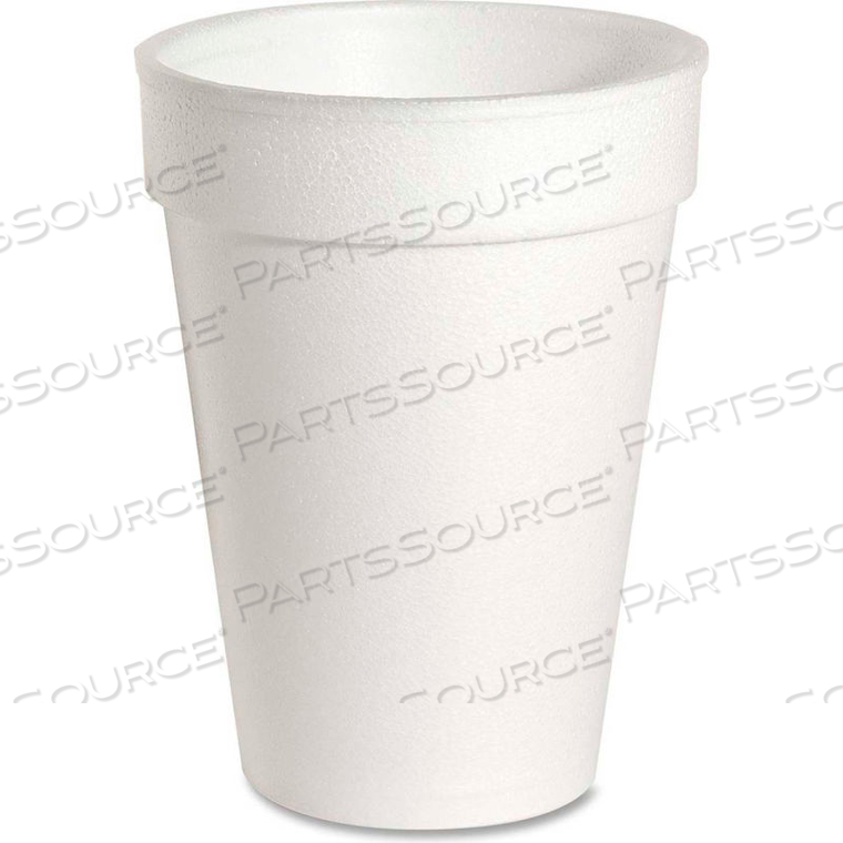 HOT/COLD FOAM CUPS, 10 OZ., WHITE, 1,000/CARTON by Genuine Joe