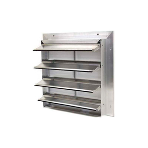 ALUMINUM WALL EXHAUST SHUTTER, REAR FLANGE 10" by Air Conditioning Products Company