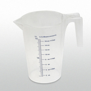 MEASURING CONTAINER FIXED SPOUT 500 ML by Funnel King