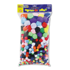 POUND OF POMS GIANT BONUS PACK, ASSORTED COLORS, 1,000/PACK by Creativity Street