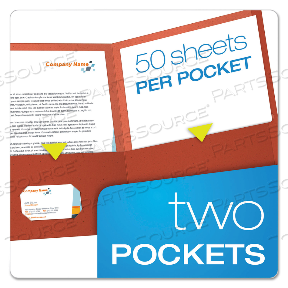 EARTHWISE BY OXFORD 100% RECYCLED PAPER TWIN-POCKET PORTFOLIO, 100-SHEET CAPACITY, 11 X 8.5, RED by Oxford EARTHWISE BY OXFORD 100% RECYCLED PAPER TWIN-POCKET PORTFOLIO, 100-SHEET CAPACITY, 11 X 8.5, RED by Oxford