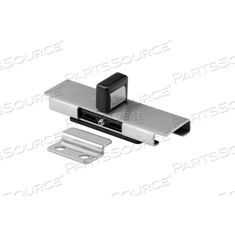 SLIDE LATCH AND KEEPER WITH FASTENERS - STAINLESS STEEL 