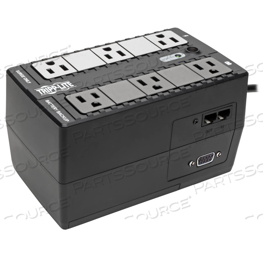 350VA UPS SYSTEM COMPACT LOW PROFILE STANDBY SERIAL PORT 120V 6 OUTLET - 350 VA 1 DB9 1 LINE MULTI DEVICE MODEM/FAX PR by Tripp Lite 350VA UPS SYSTEM COMPACT LOW PROFILE STANDBY SERIAL PORT 120V 6 OUTLET - 350 VA 1 DB9 1 LINE MULTI DEVICE MODEM/FAX PR by Tripp Lite