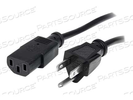 3FT (1M) 18AWG FLEXIBLE COMPUTER POWER CORD W/ NEMA 5-15P AND IEC 60320 C13 CONN by StarTech.com Ltd.
