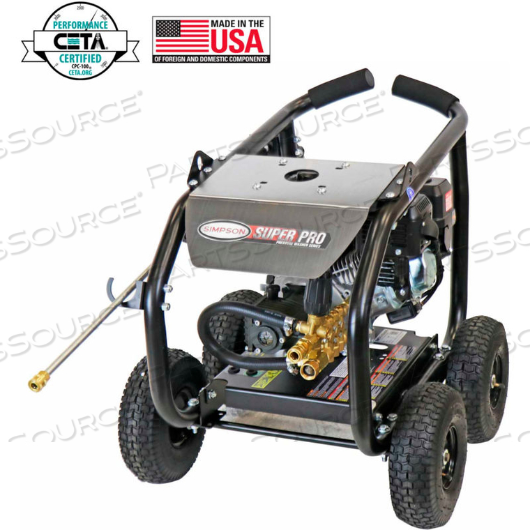 SIMPSON SUPERPRO ROLL-CAGE 3600PSI 208CC 2.5GPM GAS PRESSURE WASHER W/ SIMPSON ENGINE AAA PUMP by FNA Group Inc.