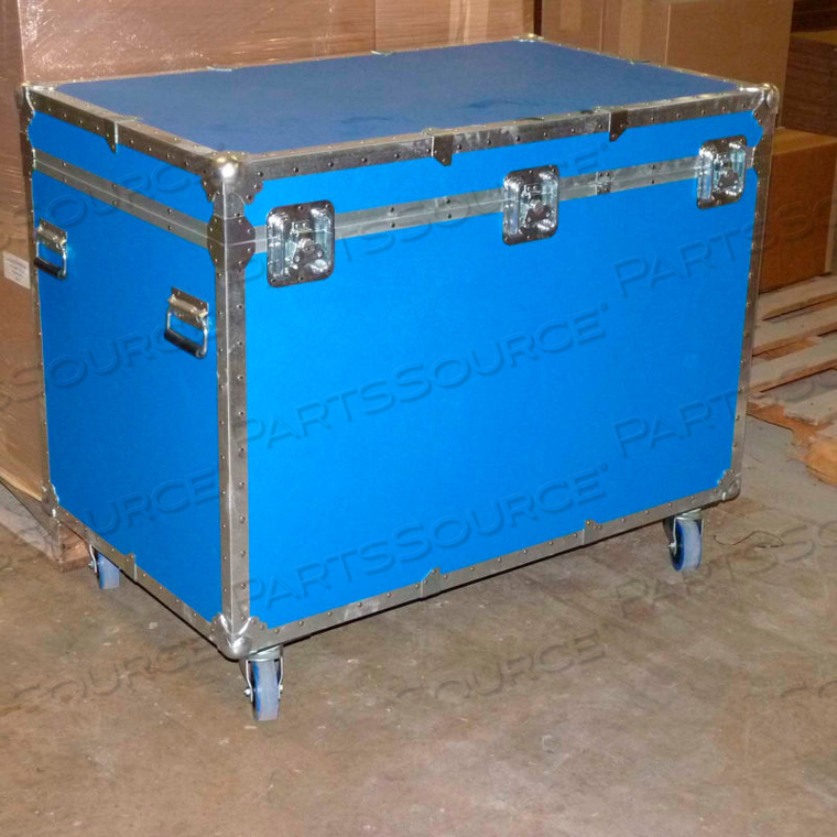 HEAVY-DUTY TRADE SHOW SUPERTRUNK FOAM LINED WITH WHEELS - 38X26X26, BLUE by Case Design Corporation
