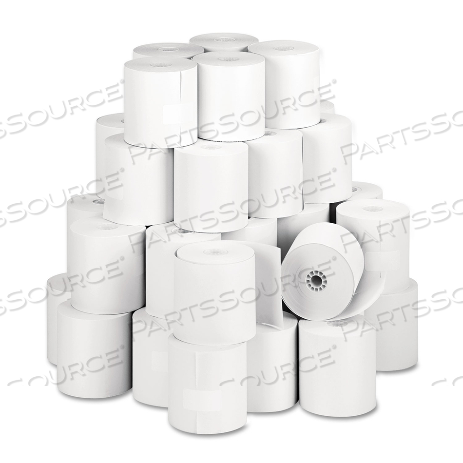 DIRECT THERMAL PRINTING THERMAL PAPER ROLLS, 3.13" X 273 FT, WHITE, 50/CARTON 