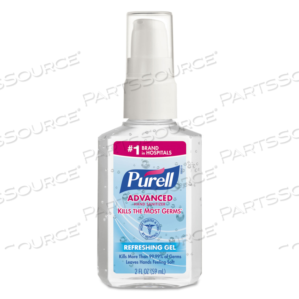 ADVANCED GEL HAND SANITIZER, 2 OZ PUMP BOTTLE, REFRESHING SCENT by Purell