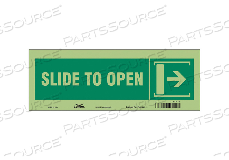 SAFETY SIGN 14 W X 5 H 0.010 THICK 
