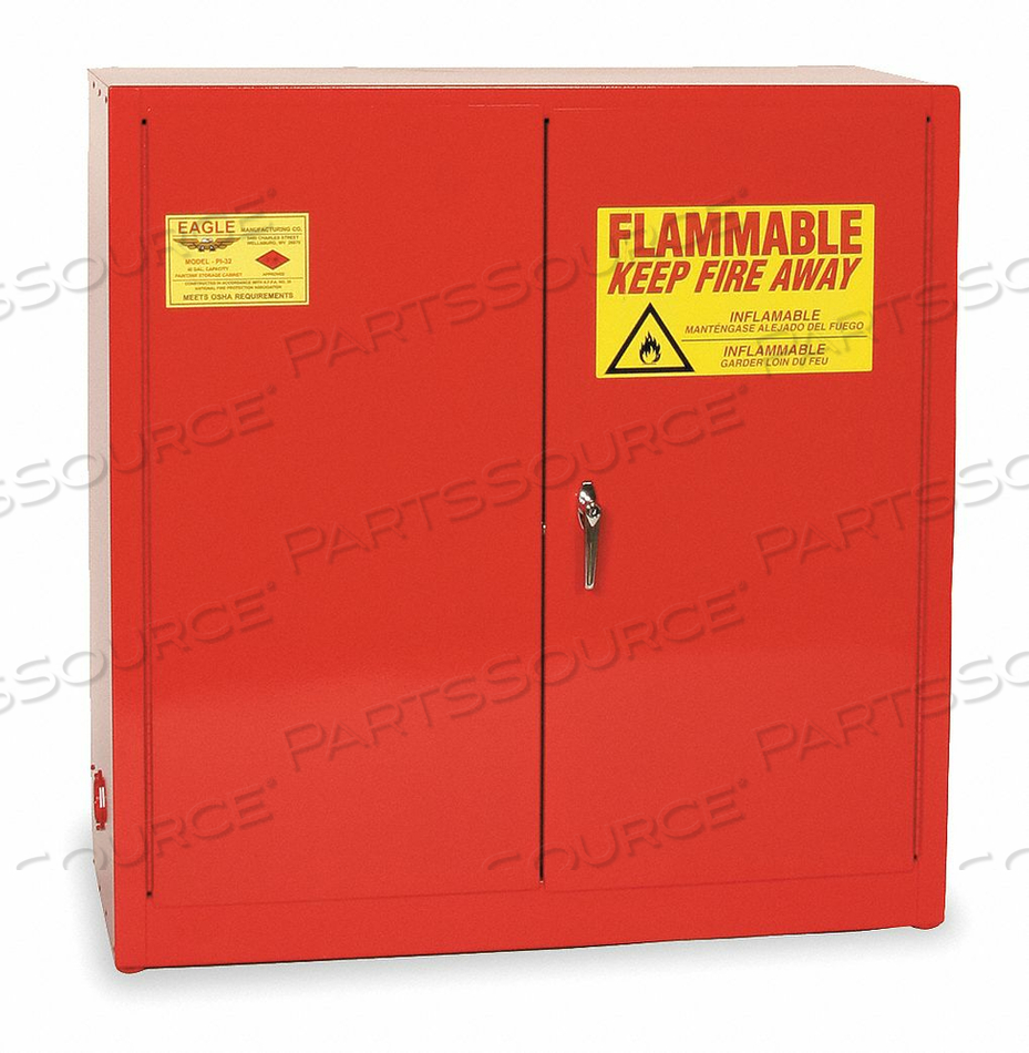PAINTS AND INKS CABINET 40 GAL. RED by Eagle