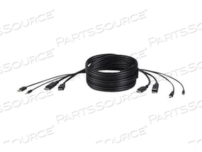 SECURE KVM COMBO CABLE, VIDEO / USB / AUDIO CABLE, TAA COMPLIANT, USB, MINI JACK, HDMI, DISPLAYPORT (M) TO USB TYPE B, MINI JACK, HDMI, DISP by Belkin