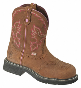 WESTERN BOOT 10-1/2 B BROWN STEEL PR by Justin Brands
