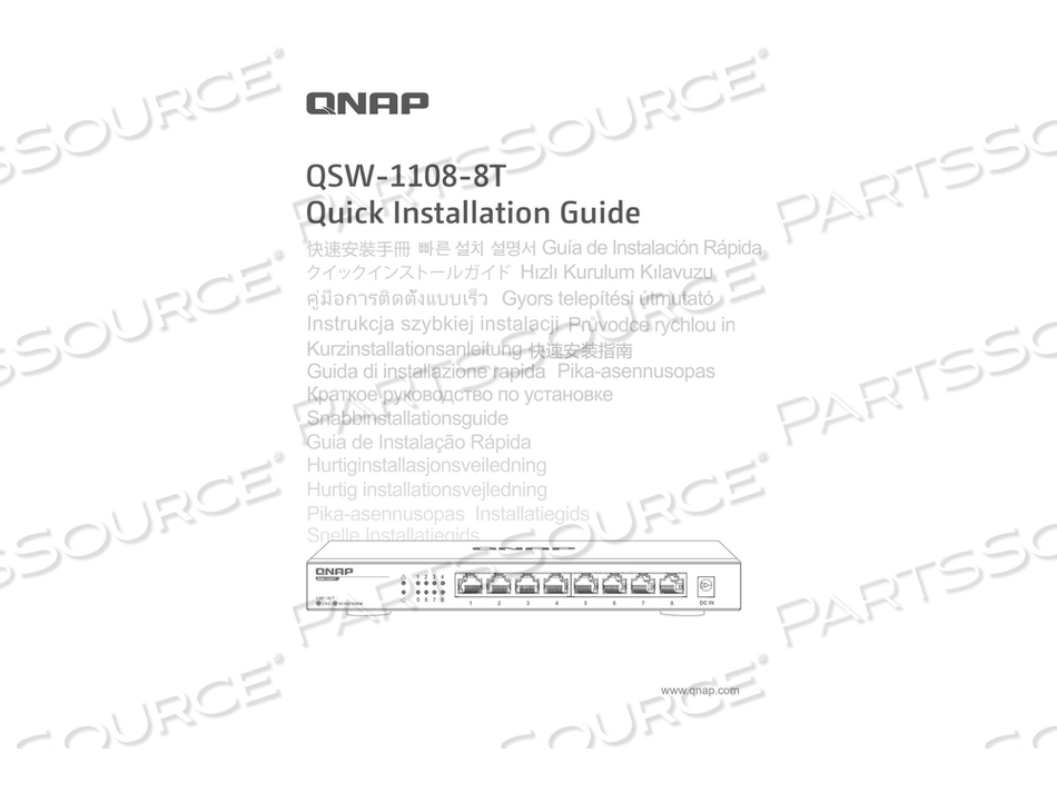 QSW-1108-8T, SWITCH, UNMANAGED, 8 X 10/100/1000/2.5G, DESKTOP by QNAP Security
