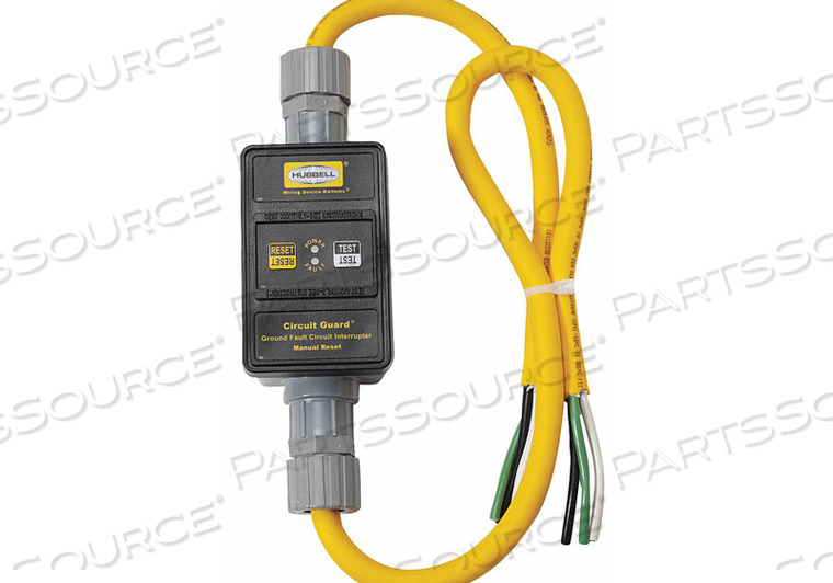 LINE CORD GFCI 2FT 30A YEL 240V by Hubbell Incorporated, Wiring Device-Kellums LINE CORD GFCI 2FT 30A YEL 240V by Hubbell Incorporated, Wiring Device-Kellums