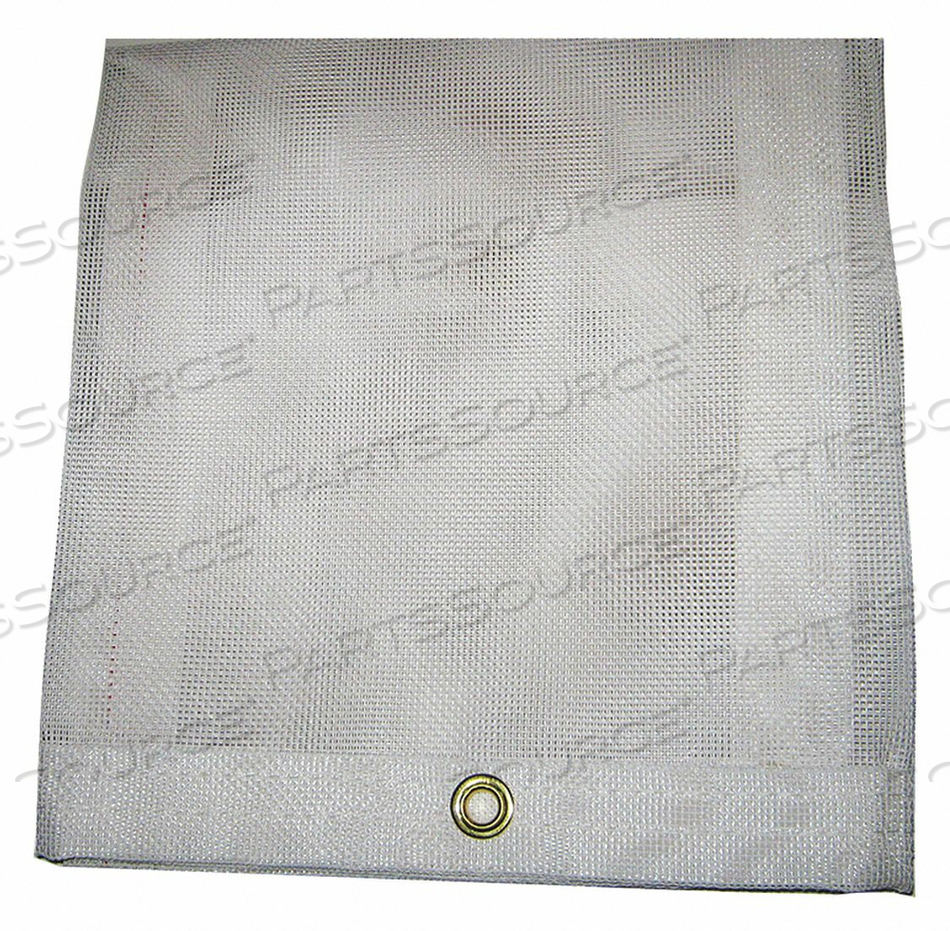 MESH TARP WHITE 20 X 30 FT CUT SIZE by Mauritzon