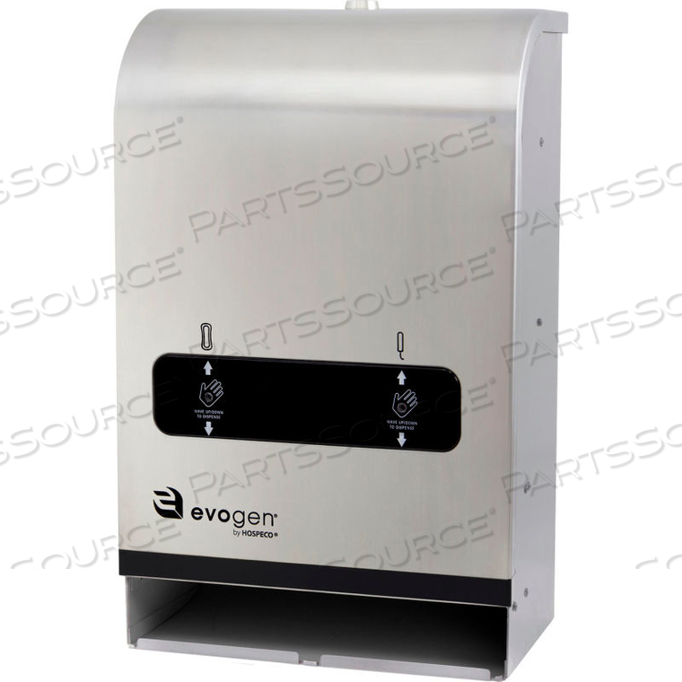 EVOGEN EVNT4 MINI NO TOUCH DUAL VENDOR, FREE, STAINLESS by Hospeco EVOGEN EVNT4 MINI NO TOUCH DUAL VENDOR, FREE, STAINLESS by Hospeco