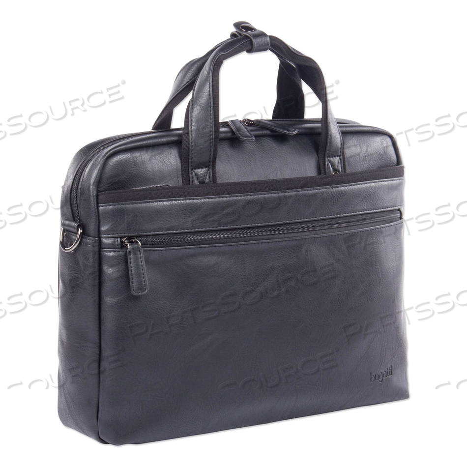 VALAIS EXECUTIVE BRIEFCASE, FITS DEVICES UP TO 15.6", LEATHER, 4.75 X 4.75 X 11.5, BLACK 