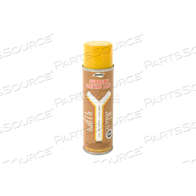YELLOW STRIPER PREMIUM SPRAY PAINT by Aervoe YELLOW STRIPER PREMIUM SPRAY PAINT by Aervoe
