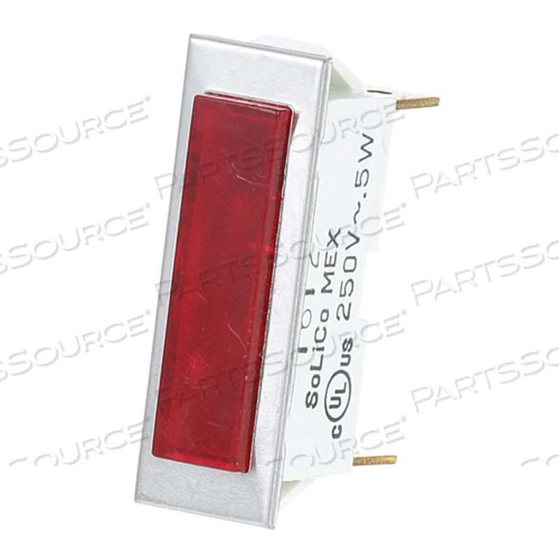 SIGNAL LIGHT3/8" X 1-5/16" RED 250V 