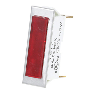SIGNAL LIGHT3/8" X 1-5/16" RED 250V by Star Manufacturing