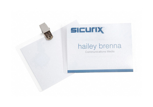 ID BADGE HOLDER KIT COLOR CLEAR PK50 by Baumgartens