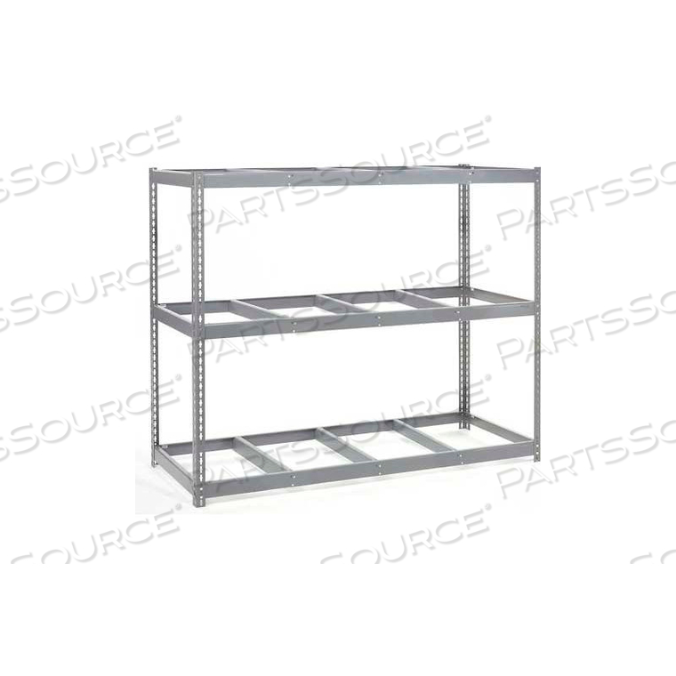 WIDE SPAN RACK 96WX24DX84H W/ 3 SHELVES NO DECK 1100 LB CAPACITY PER LEVEL 