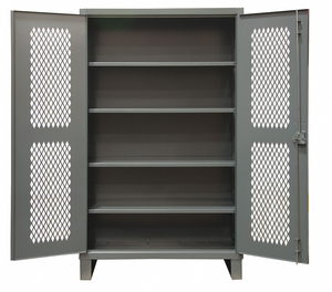 SHELVING CABINET 78 H 48 W GRAY by Durham Manufacturing Company
