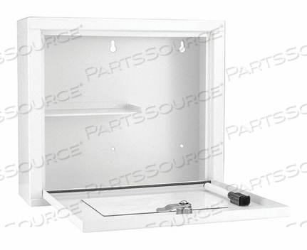 WALL SUPPLY CABINET 9-1/2 H WHITE 1 DOOR by Barska