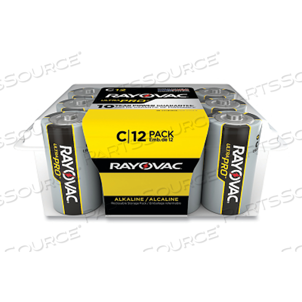 ULTRA PRO C BATTERIES, ALKALINE, 1.5 V, 12 PK by Rayovac