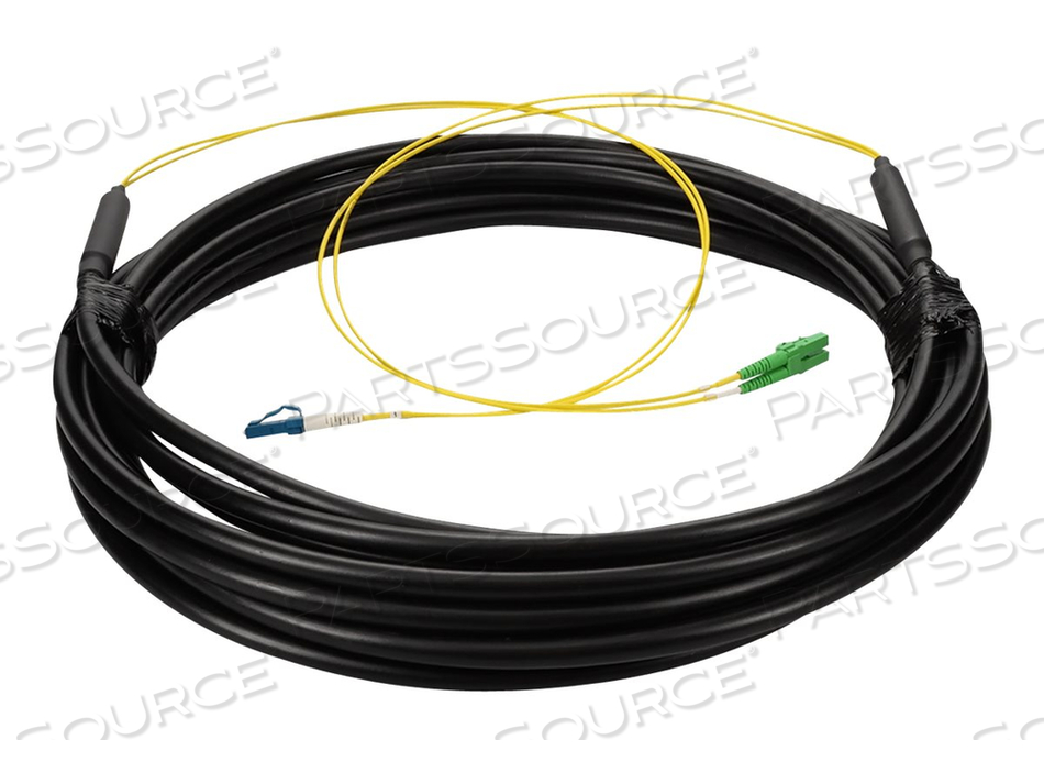 ADDON, PATCH CABLE, LC/APC SINGLE-MODE (M) TO LC SINGLE-MODE (M), 2 M, FIBER OPTIC, DUPLEX, 9 / 125 MICRON, OS2, OFNR, OUTDOOR, RISER, BLACK by ADDON