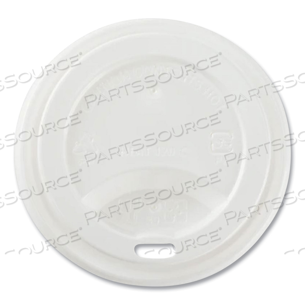 HOT CUP LIDS, FITS 8 OZ PAPER HOT CUPS, SIPPER LID, WHITE by Karat