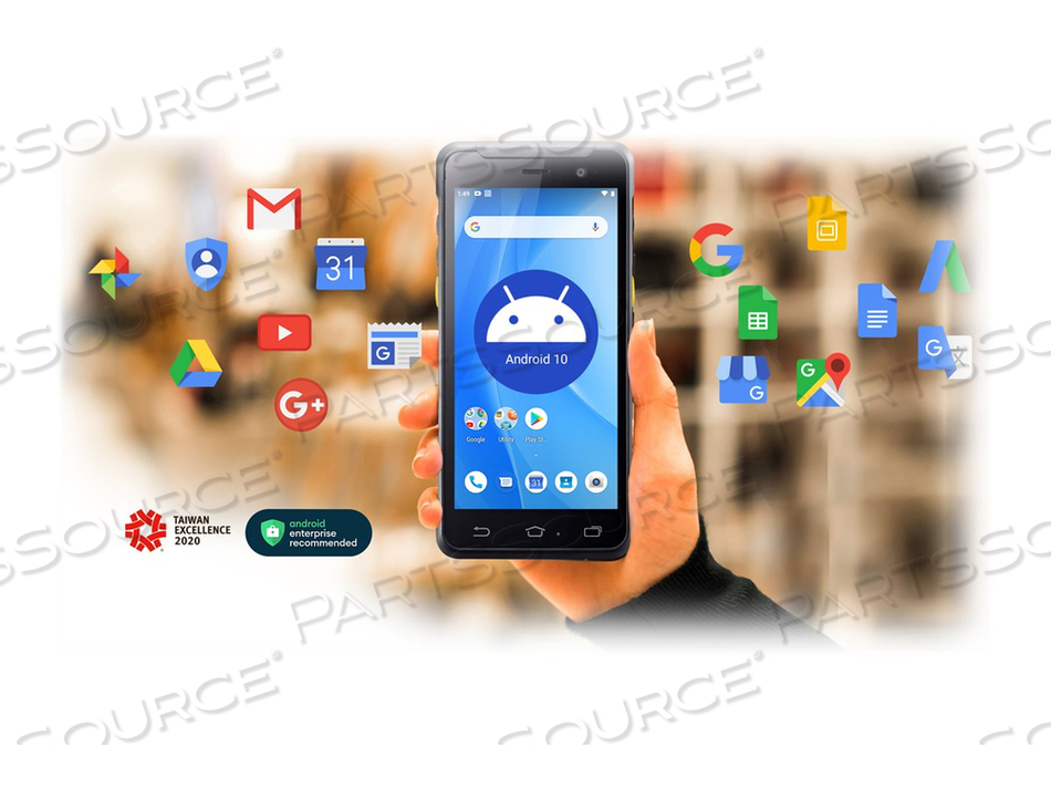 WASP DR5 2D ANDROID MOBILE COMPUTER, DATA COLLECTION TERMINAL, RUGGED, ANDROID 10, 64 GB, 5.45" COLOR (1440 X 720), REAR CAMERA + FRONT CAME by Wasp Barcode WASP DR5 2D ANDROID MOBILE COMPUTER, DATA COLLECTION TERMINAL, RUGGED, ANDROID 10, 64 GB, 5.45" COLOR (1440 X 720), REAR CAMERA + FRONT CAME by Wasp Barcode