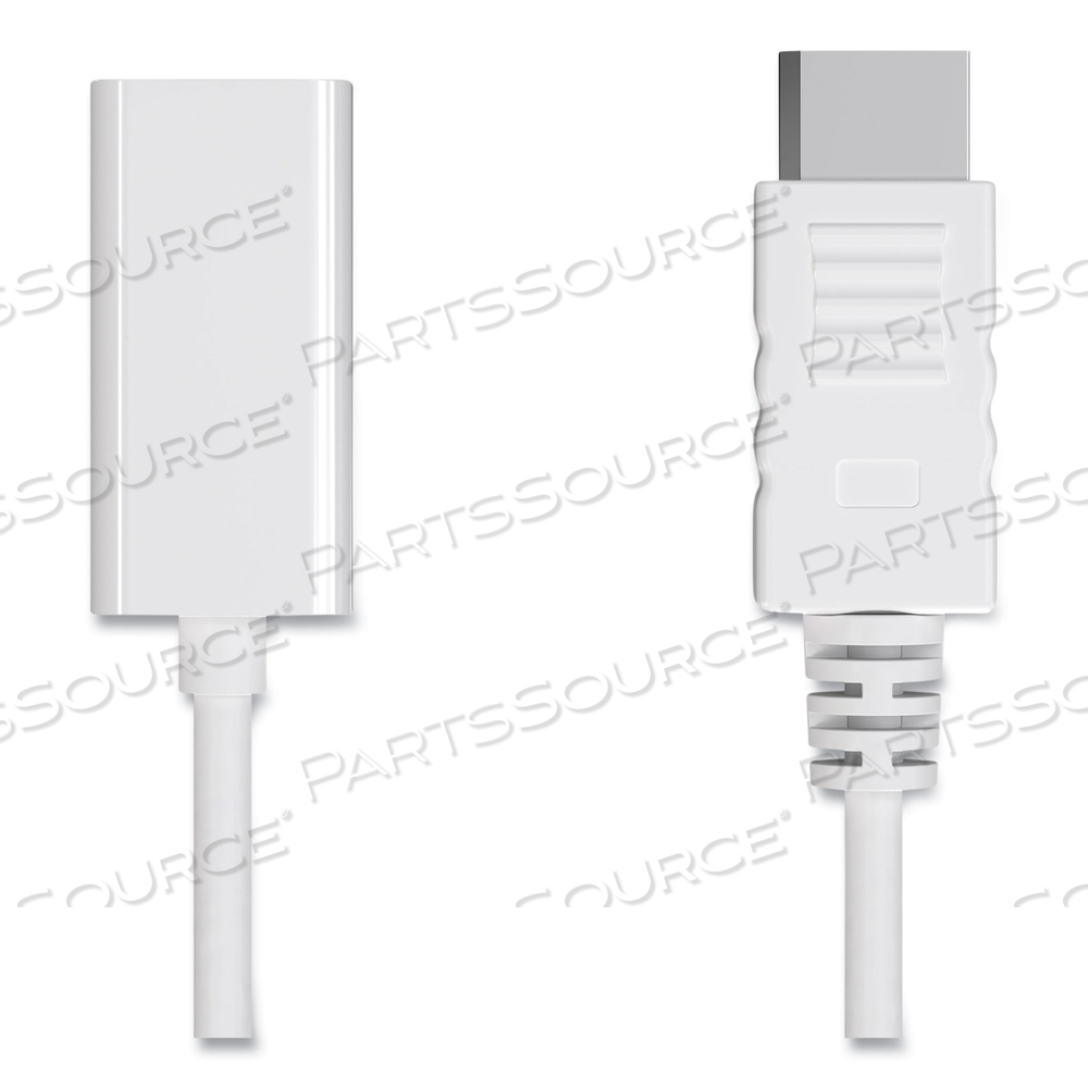 DISPLAYPORT TO HDMI ADAPTER, 6", WHITE by NXT Technologies